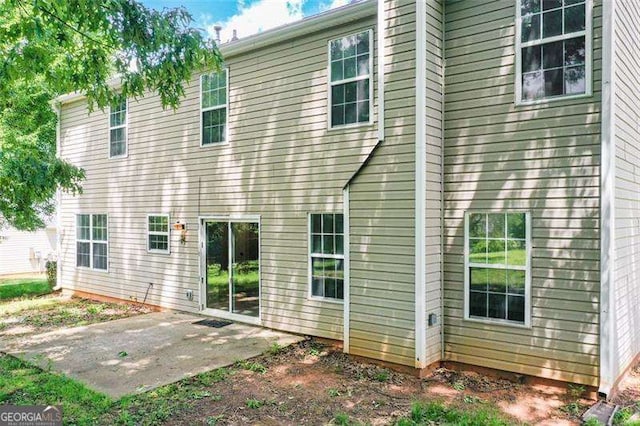 back of house featuring a patio area