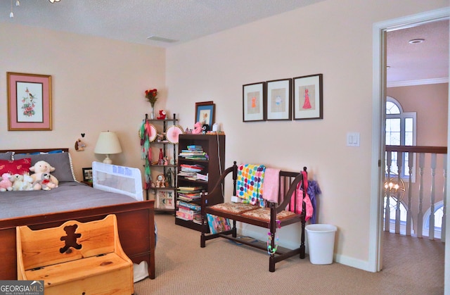 carpeted bedroom with baseboards