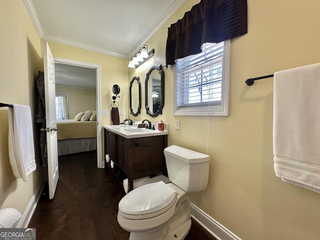 375 Templeton Cir, Mansfield, GA 30055 - ensuite bathroom featuring baseboards, healthy amount of natural light, vanity, and ornamental molding
