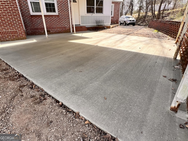 view of patio with driveway