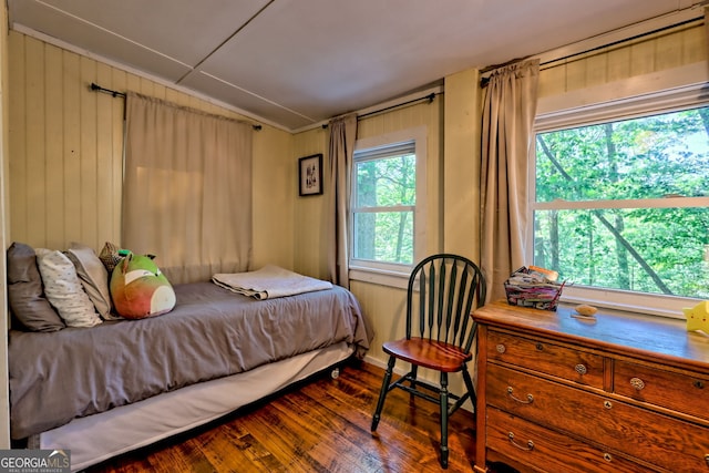 185 Pope Dickson Ln, Clarkesville, GA 30523 - bedroom with wood finished floors and lofted ceiling