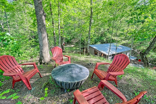 185 Pope Dickson Ln, Clarkesville, GA 30523 - view of yard featuring a wooded view