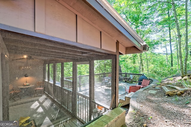 185 Pope Dickson Ln, Clarkesville, GA 30523 - view of wooden terrace