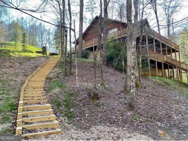 1172 Hunter Dr, Ranger, GA 30734 - view of yard with a deck