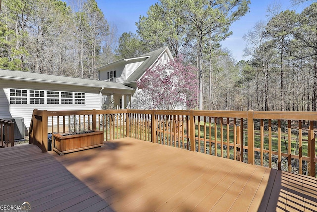 view of wooden terrace