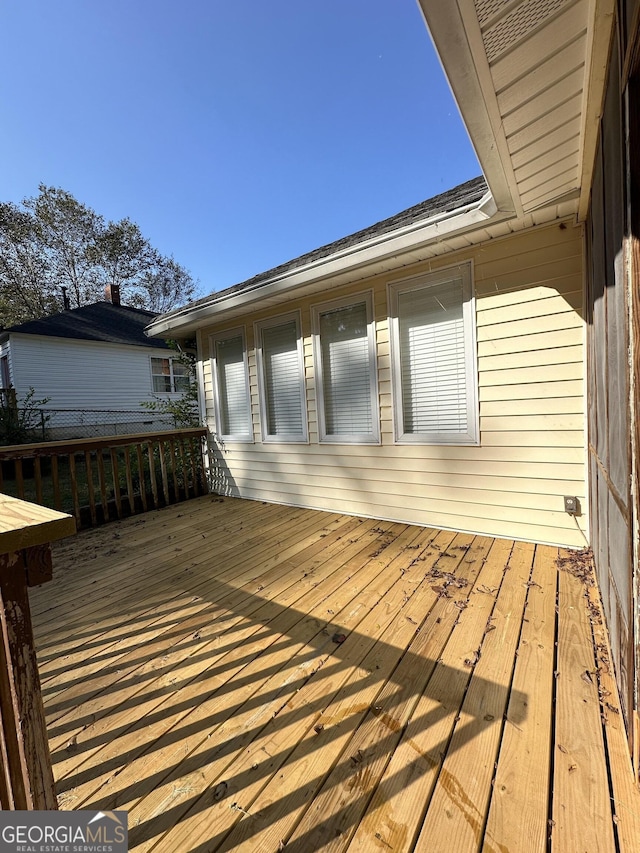 view of wooden terrace