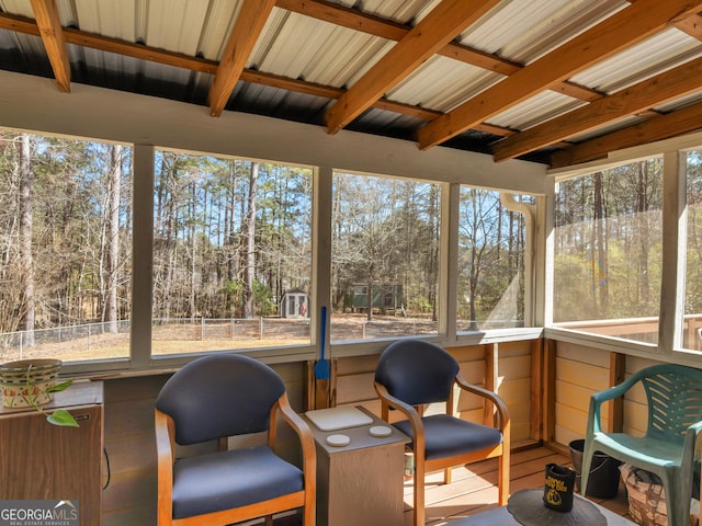 view of sunroom / solarium