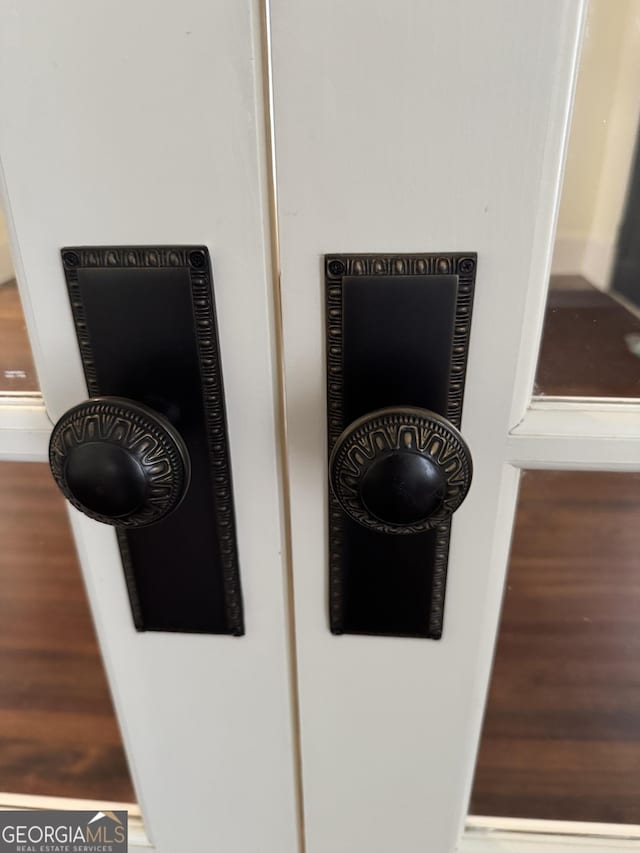 room details with wood finished floors