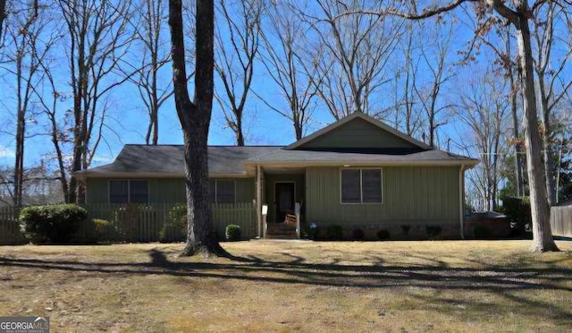 view of ranch-style house