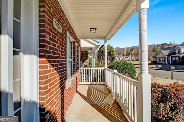 balcony with a porch