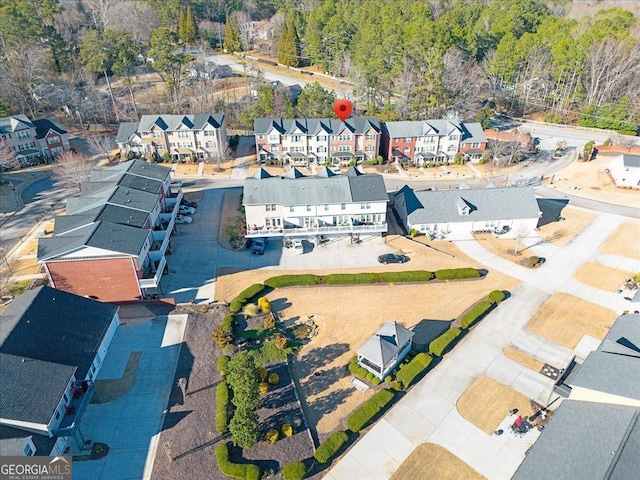 drone / aerial view featuring a residential view