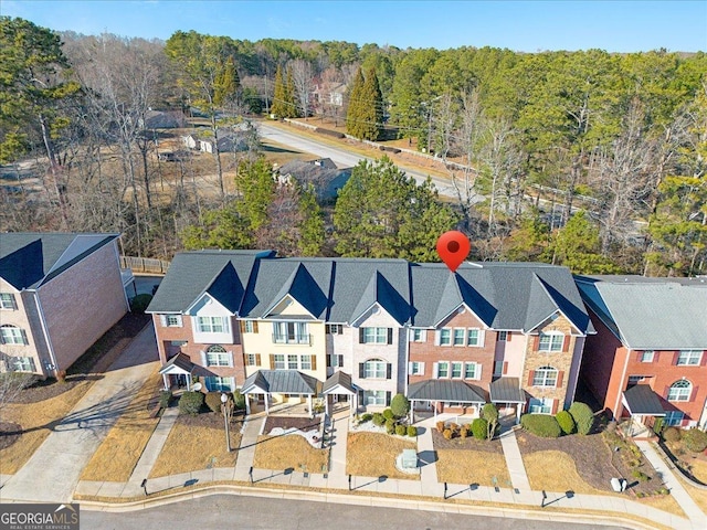 birds eye view of property featuring a residential view