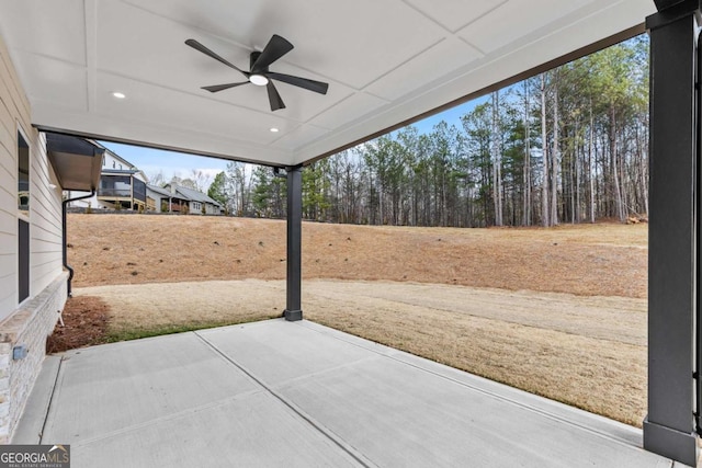 3636 Castoff Ct, Gainesville, GA 30506 - view of patio / terrace featuring a ceiling fan