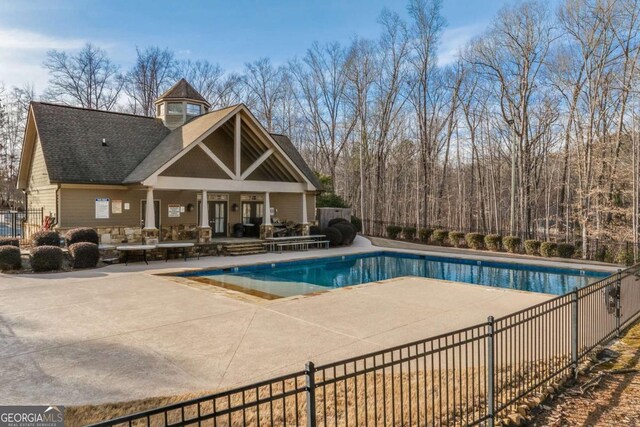 3636 Castoff Ct, Gainesville, GA 30506 - pool with a patio and fence