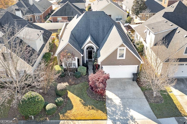 birds eye view of property featuring a residential view