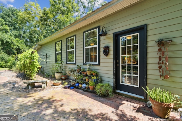 exterior space with a patio