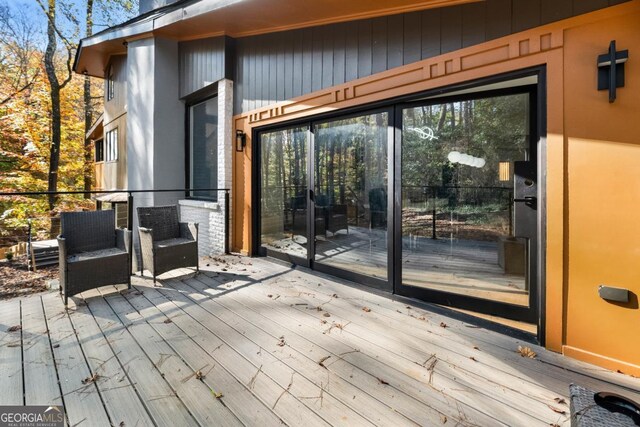 view of wooden terrace