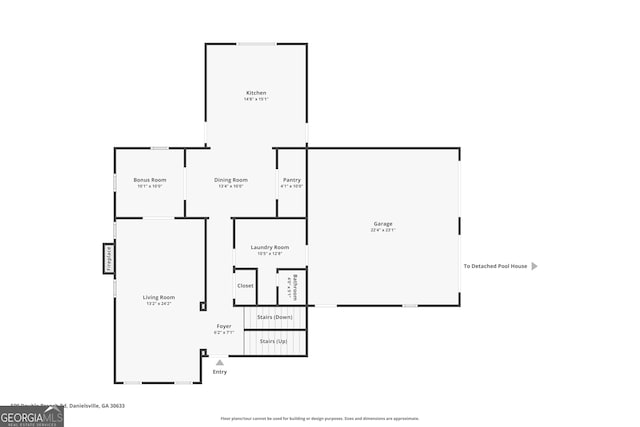 599 Double Branch Rd, Danielsville, GA 30633 - home floor plan