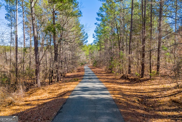 view of road