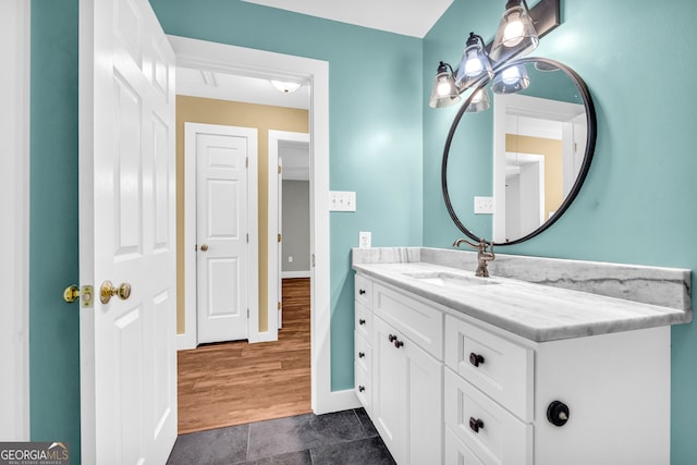 599 Double Branch Rd, Danielsville, GA 30633 - bathroom with vanity and baseboards