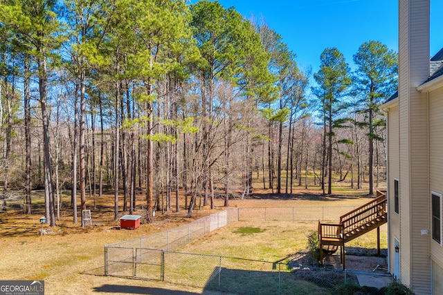 599 Double Branch Rd, Danielsville, GA 30633 - view of yard featuring a gate and stairway