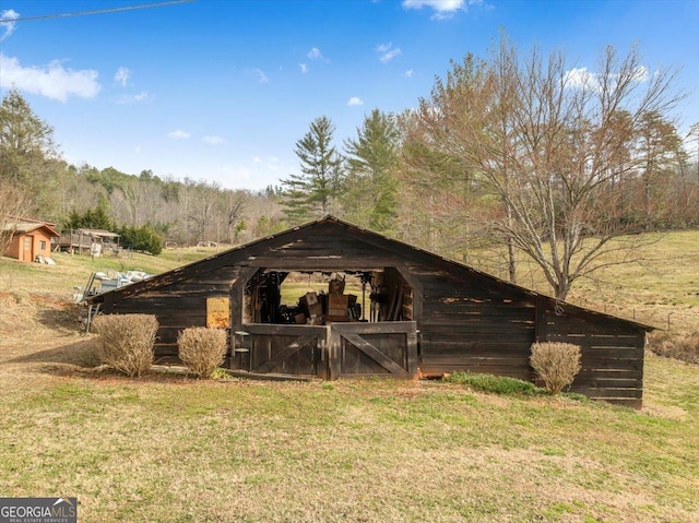 view of outbuilding with an outdoor structure