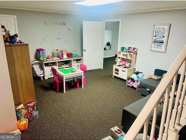 playroom featuring carpet