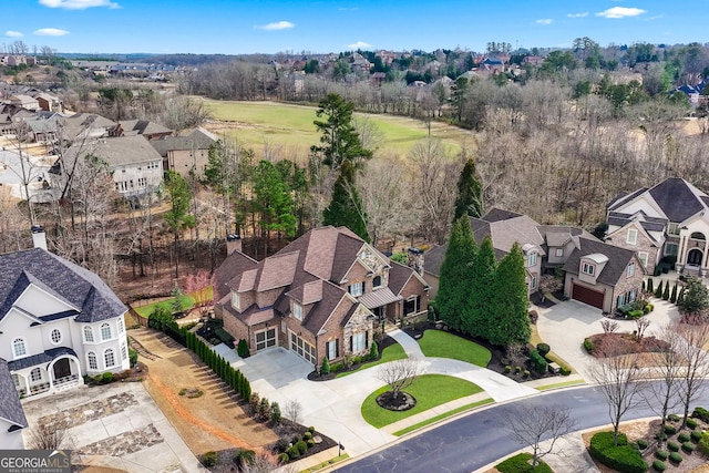 drone / aerial view featuring a residential view