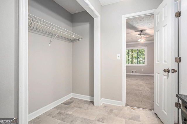 closet with visible vents