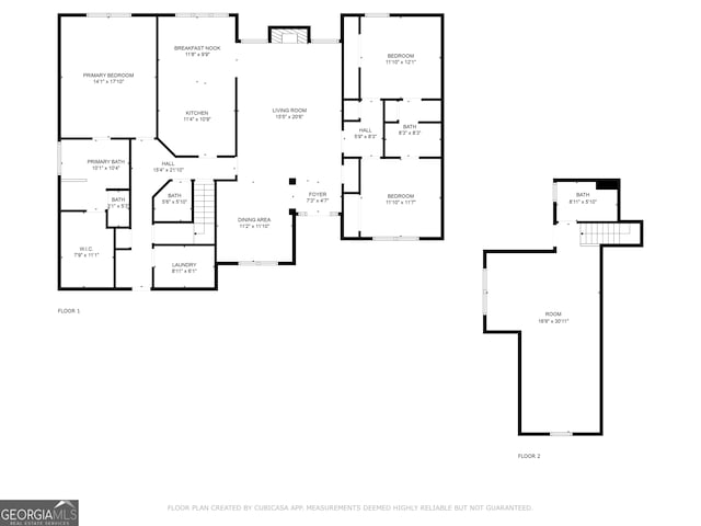2026 Pin Oak Ter, Bonaire, GA 31005 - floor plan / room layout
