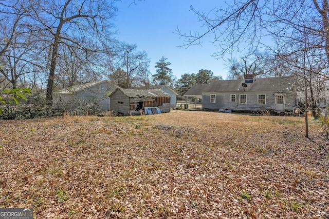 view of rear view of property