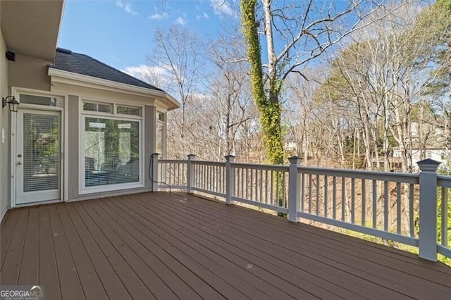 view of wooden terrace