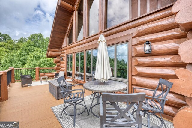 103 Wisteria Dr, Murphy, NC 28906 - view of wooden terrace