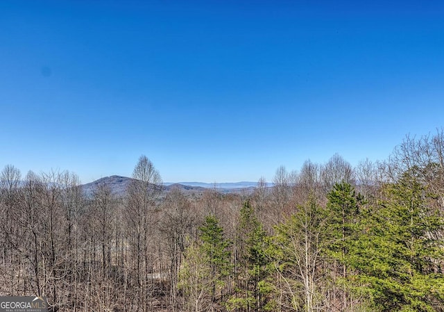 property view of mountains with a view of trees