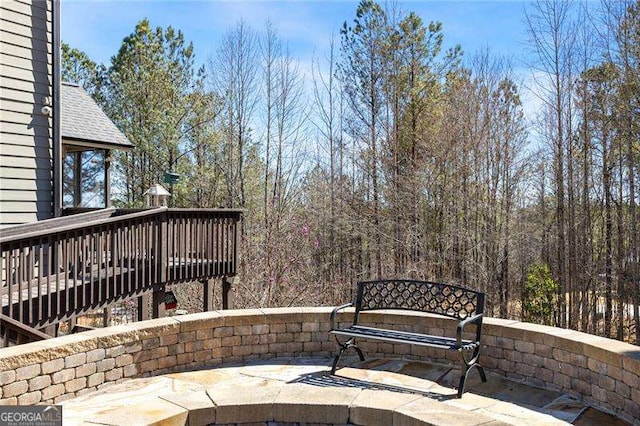 view of patio / terrace featuring a deck