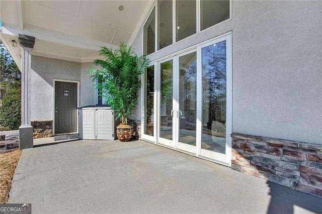 view of patio / terrace with french doors