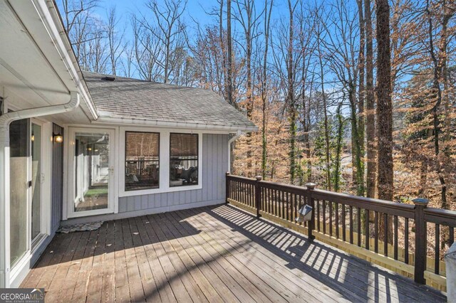 487 Glendale Ct, Stone Mountain, GA 30087 - view of wooden deck