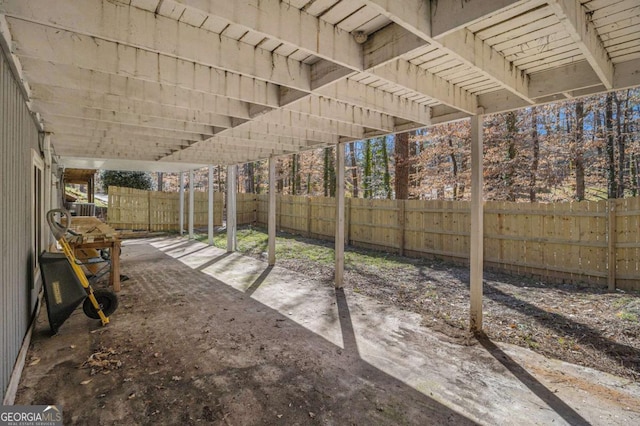 487 Glendale Ct, Stone Mountain, GA 30087 - view of patio / terrace featuring a fenced backyard