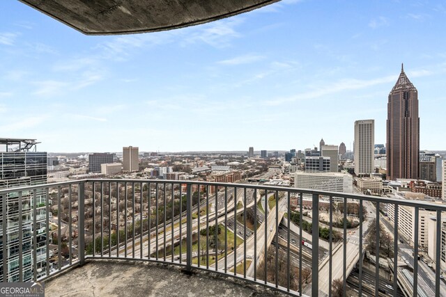 400 W Peachtree St NW Unit 3204, Atlanta, GA 30308 - balcony featuring a view of city
