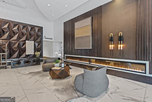 400 W Peachtree St NW Unit 3204, Atlanta, GA 30308 - community lobby with high vaulted ceiling and recessed lighting