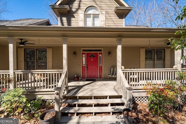 view of front of home with a porch