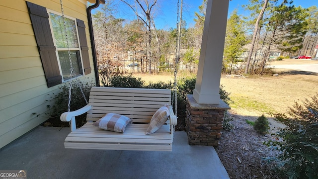 view of patio / terrace with a porch