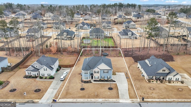 birds eye view of property featuring a residential view