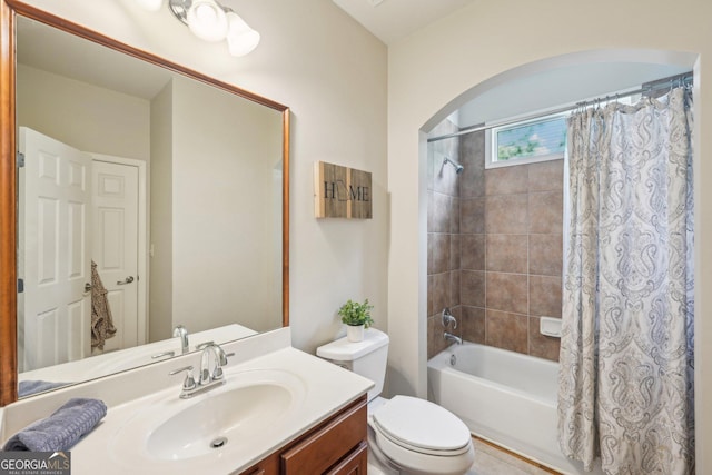 4740 Arbor Meadows Dr, Cumming, GA 30040 - full bath featuring toilet, shower / tub combo with curtain, and vanity