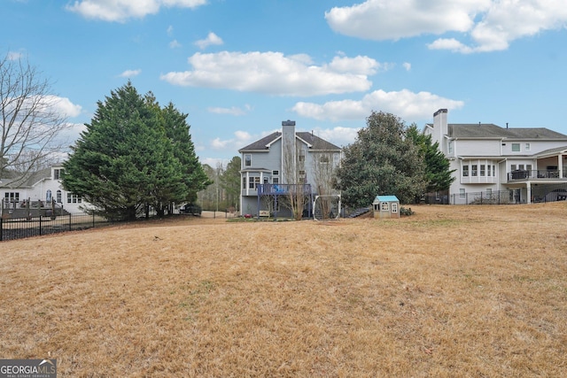 4740 Arbor Meadows Dr, Cumming, GA 30040 - view of yard with fence