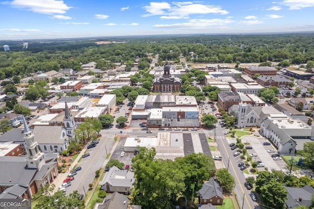 aerial view featuring a residential view