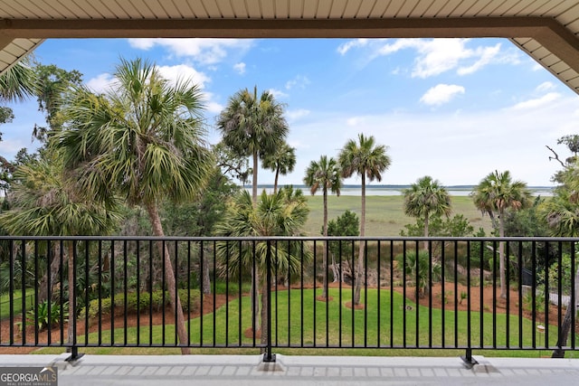 view of balcony