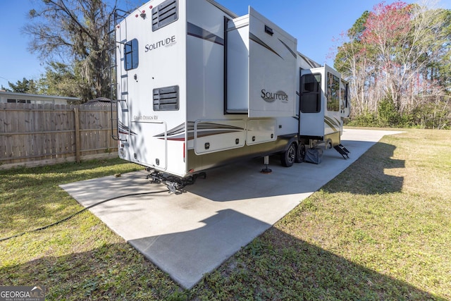 exterior space with fence