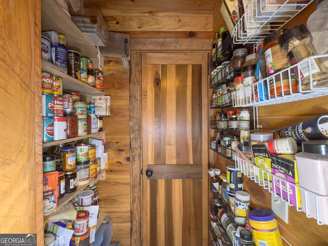 view of storage area
