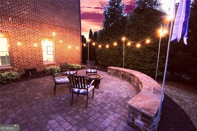 5230 Harris Springs Dr, Cumming, GA 30040 - view of patio featuring an outdoor fire pit